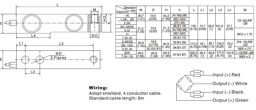 Loadcell Zemic BM8D-02