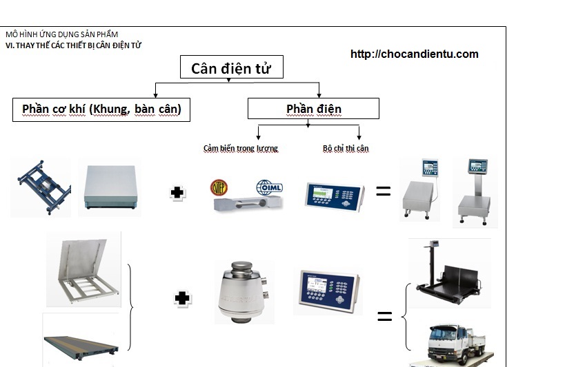 Cấu tạo cân điện tử - cân điện tử tiến đạt